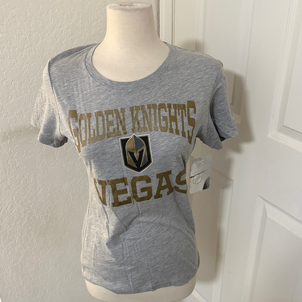 NWT NHL Golden Knights Women's Gray Tee